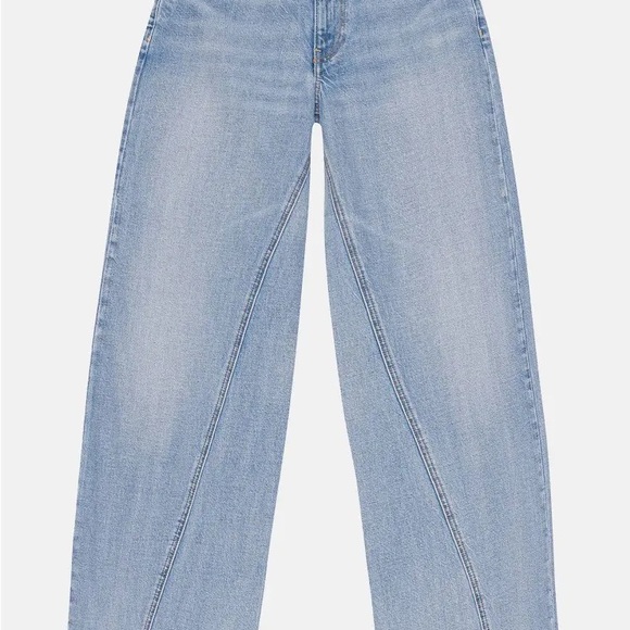 GANNI Jozey Light Blue Wide-Leg Jeans - Picture 6 of 10